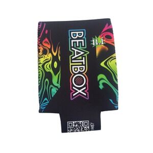Outside Lands 2026 Beatbox Box Koozie Psychedelic Rainbow Festival Merch Black